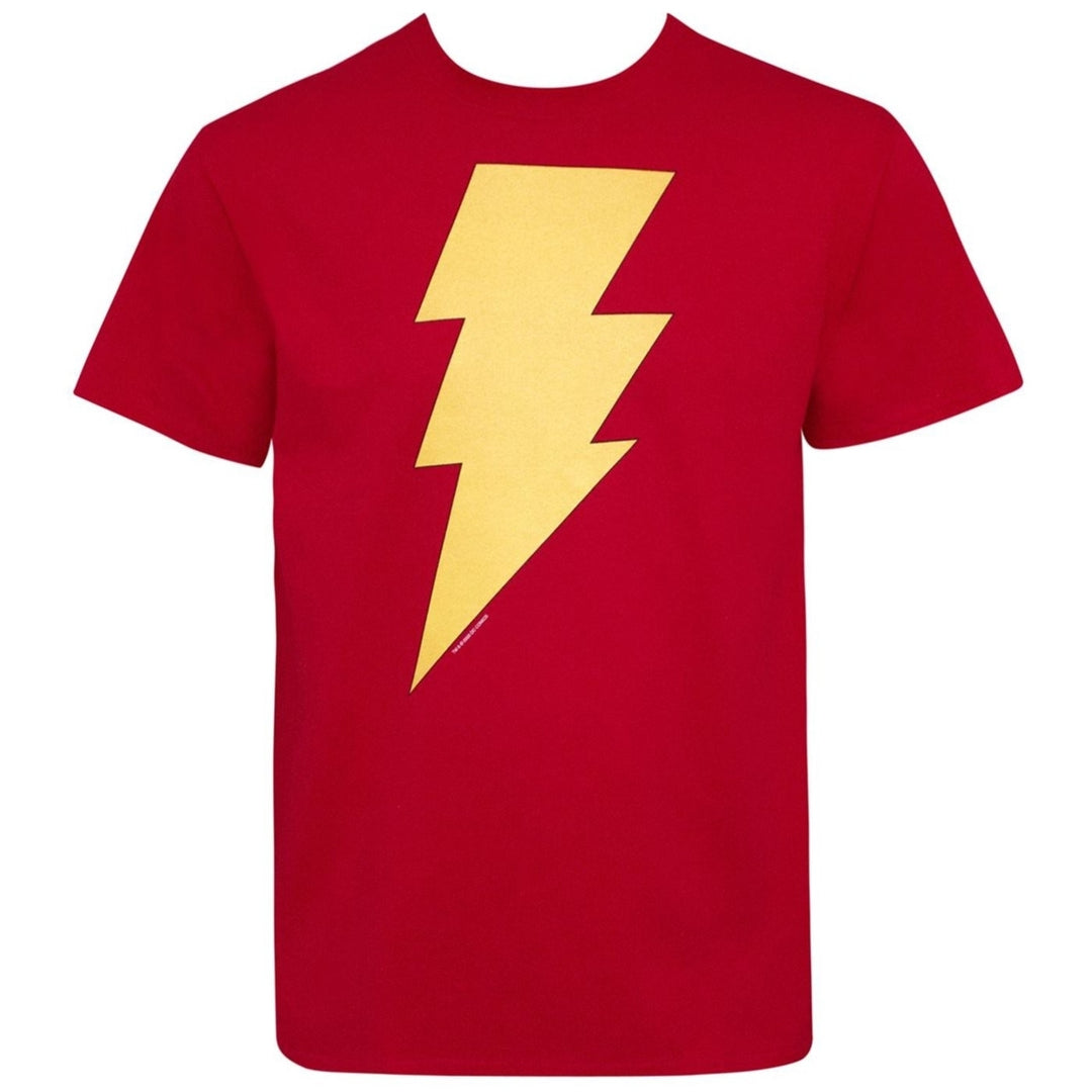 Shazam! Symbol Mens T-Shirt Image 1