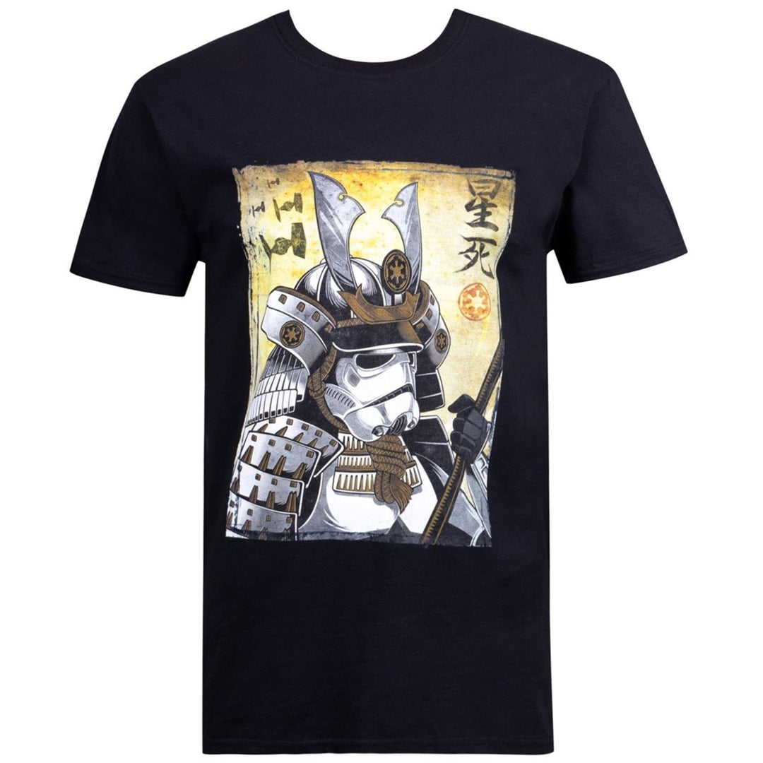 Star Wars Samurai Stormtrooper Black Mens T-Shirt Image 1