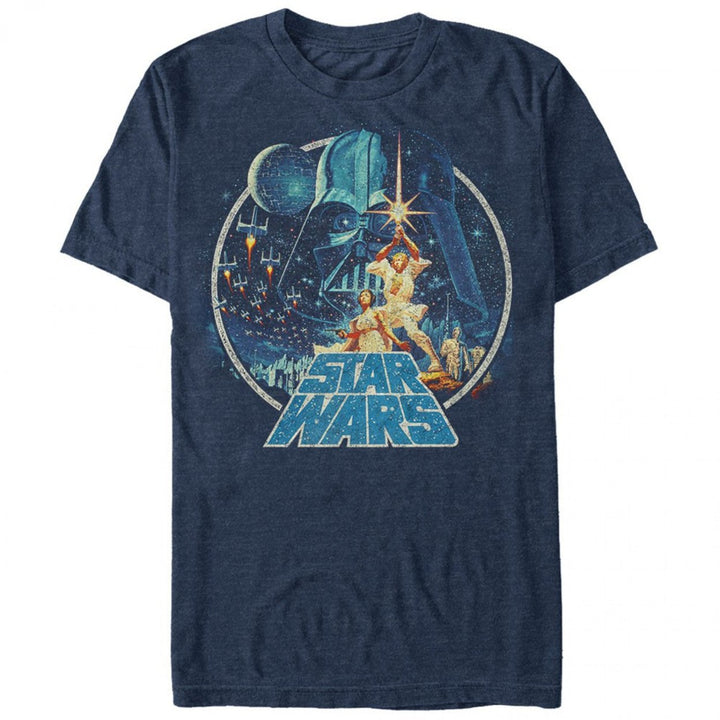 Star Wars Classic Scene Circle Mens T-Shirt Image 1