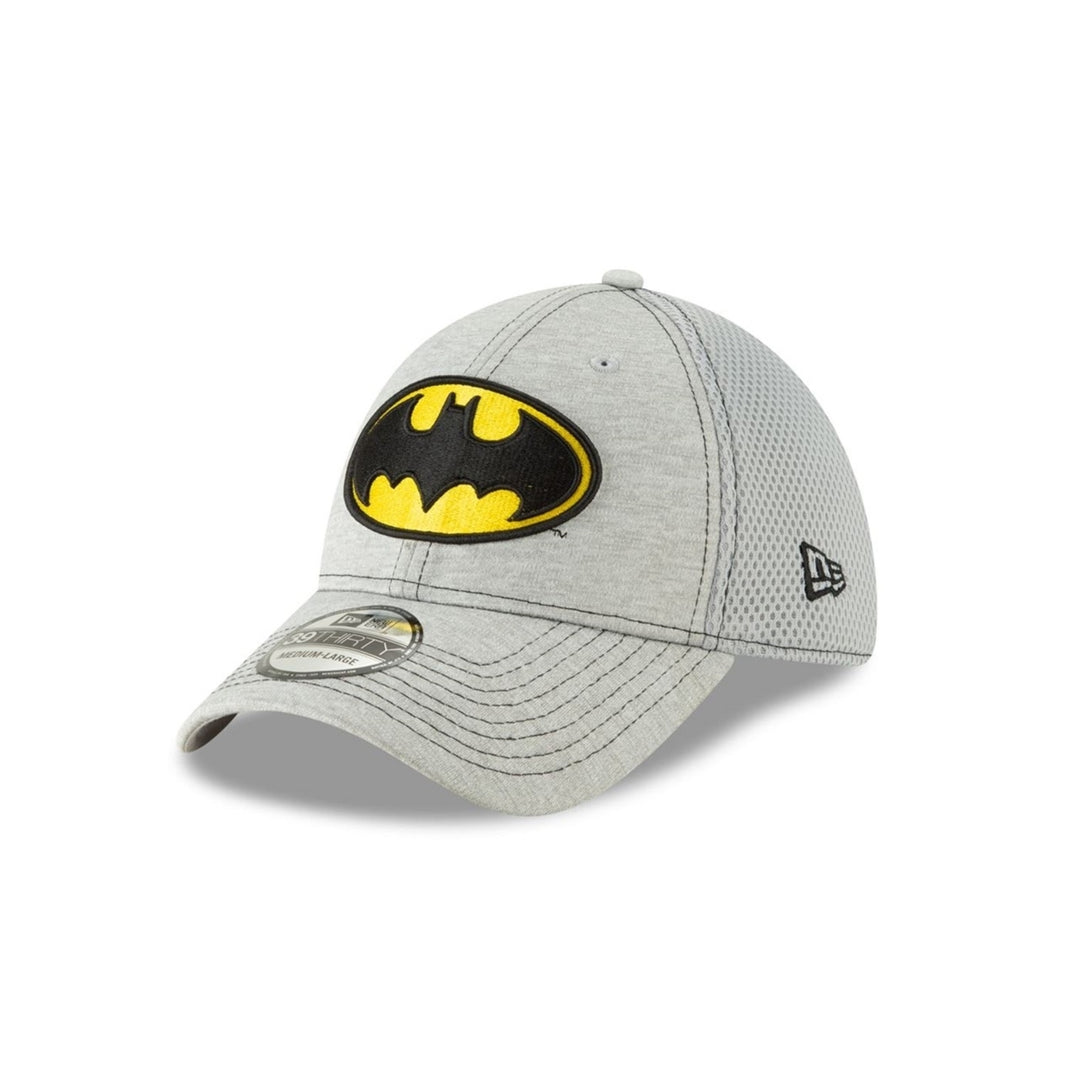 Batman Classic Logo Grey Era 39Thirty Fitted Hat Image 1