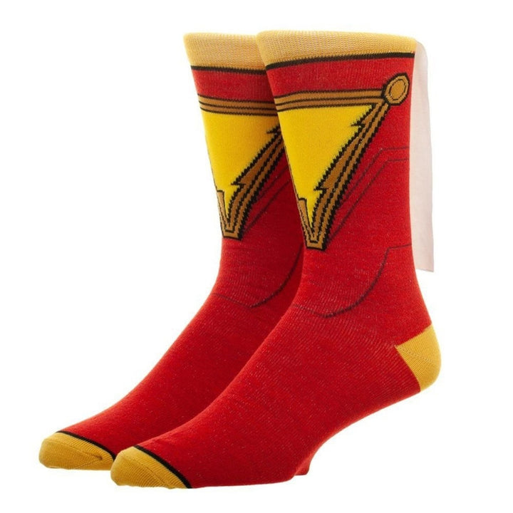 Shazam Movie Caped Costume Socks Image 1