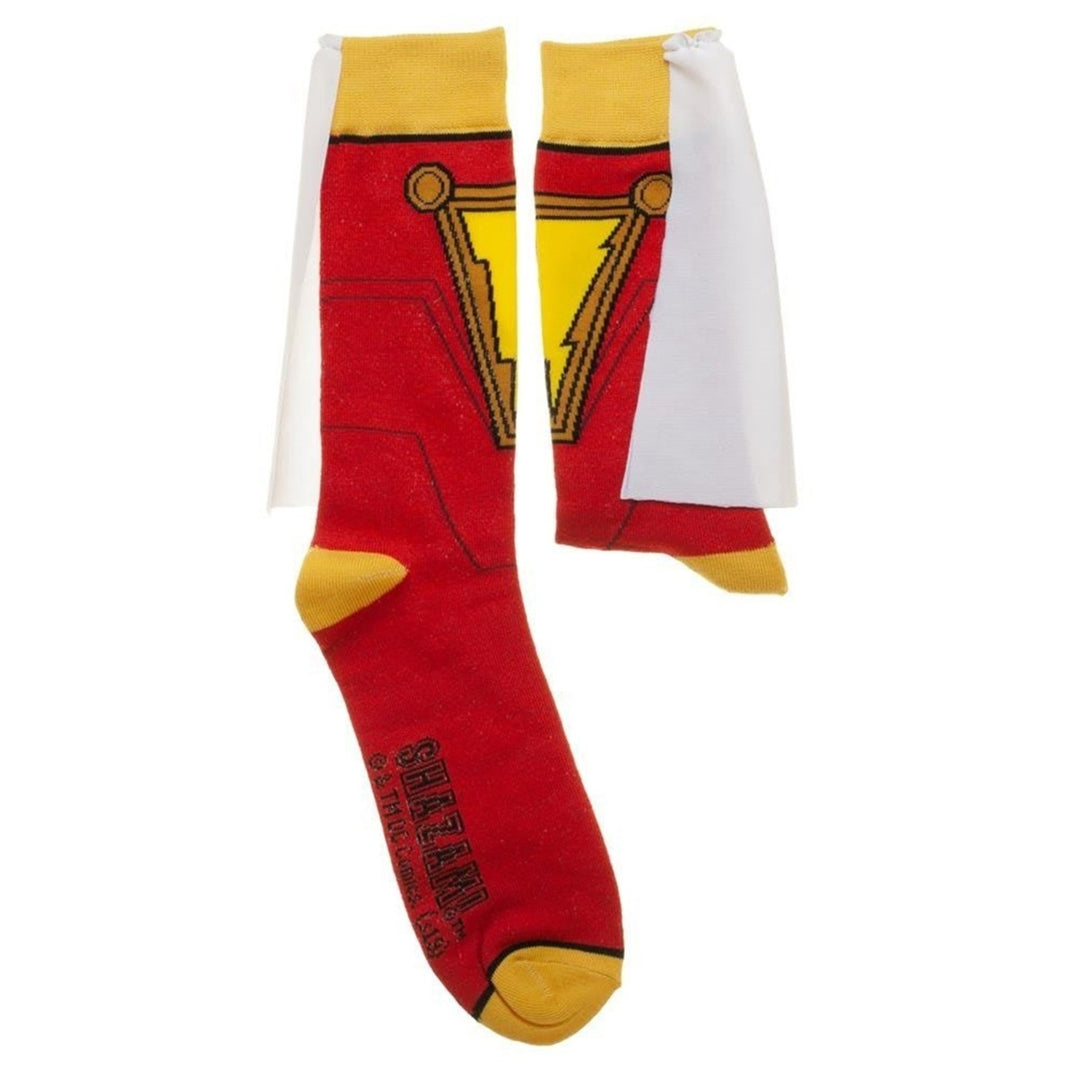 Shazam Movie Caped Costume Socks Image 2