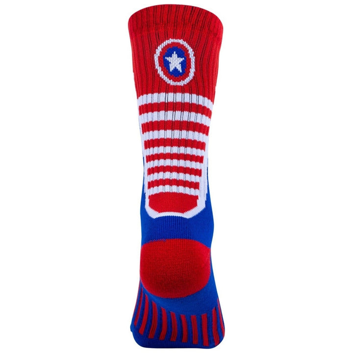 Captain America Two Pack Athletic Kids Socks Image 4