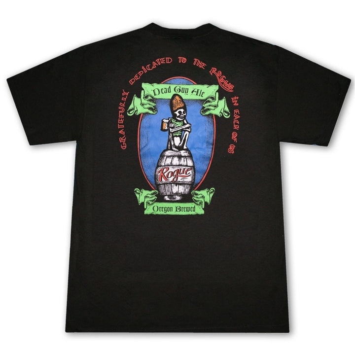 Rogue Ales Dead Guy Black Graphic T-Shirt Image 1