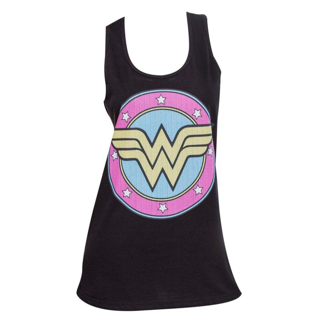 Wonder Women Logo Black Tank Image 1