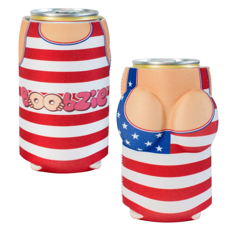 USA All America Betsy Boobzie Beer Can Cooler Image 1
