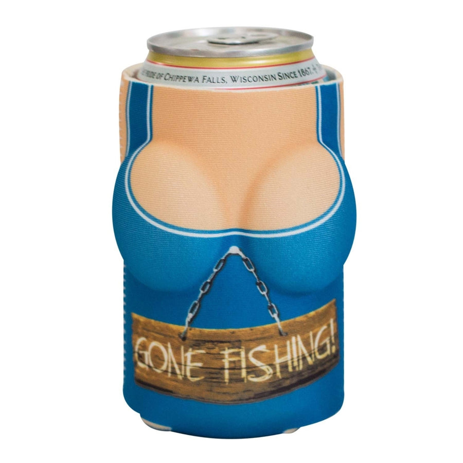 Boobzie Gone Fishing Boob Can Cooler Image 1