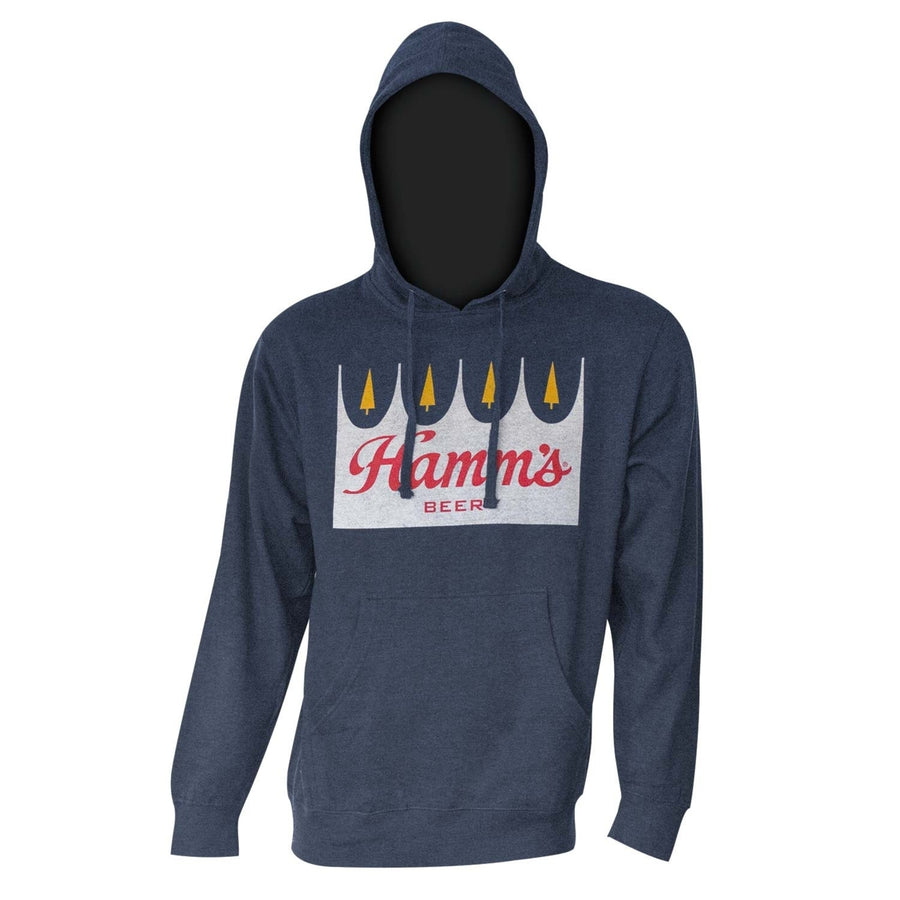 Hamms Beer Mens Navy Blue Hoodie Image 1