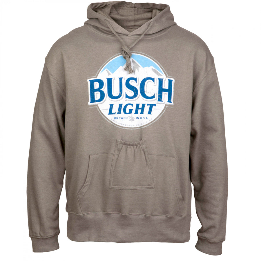 Busch Light Round Logo Beer Pouch Hoodie Image 1
