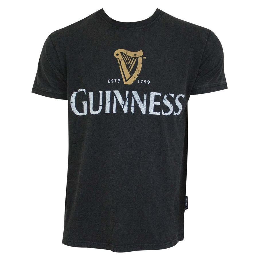 Guinness Distressed Label Tee Shirt Image 1