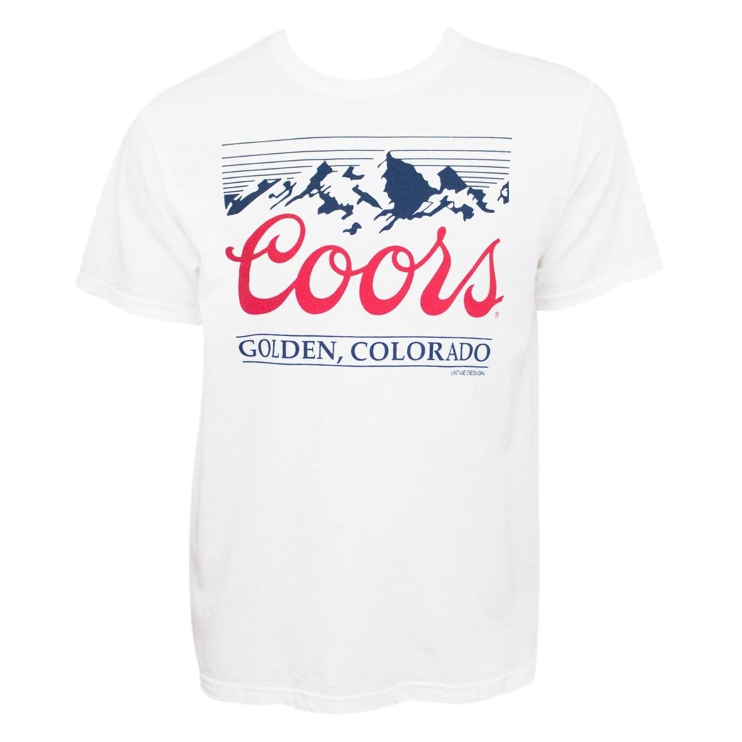 Coors Golden Colorado White Tee Shirt Image 1