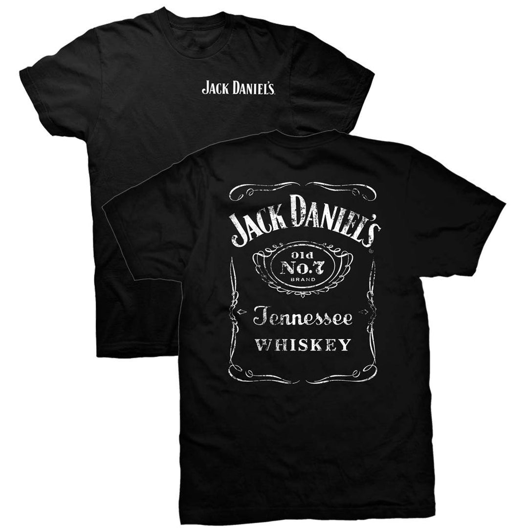 Jack Daniels Double Sided Black Tee Shirt Image 1