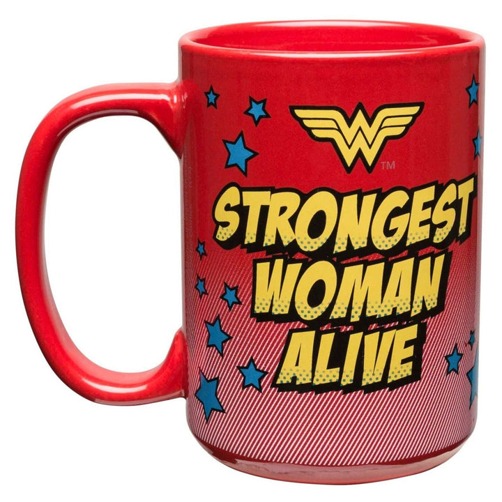 Wonder Woman Red Strongest Woman Alive Mug Image 2