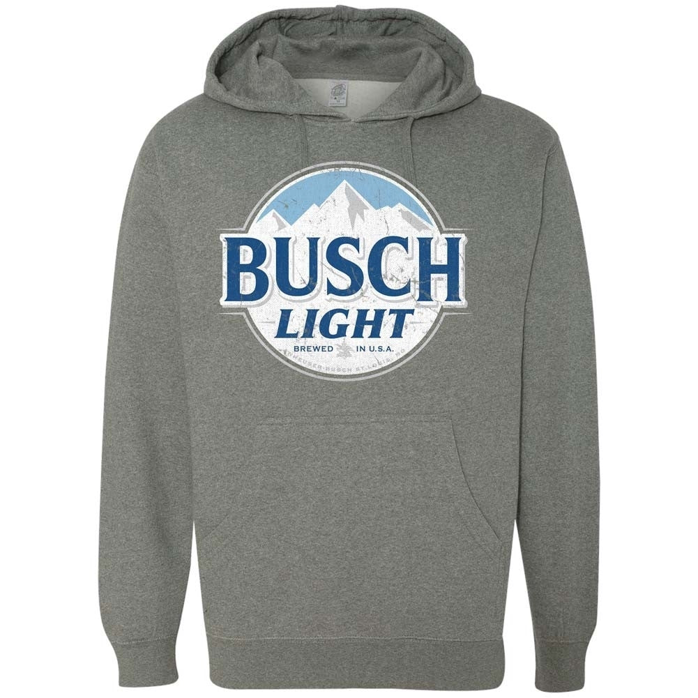 Busch Light Grey Hoodie Image 1
