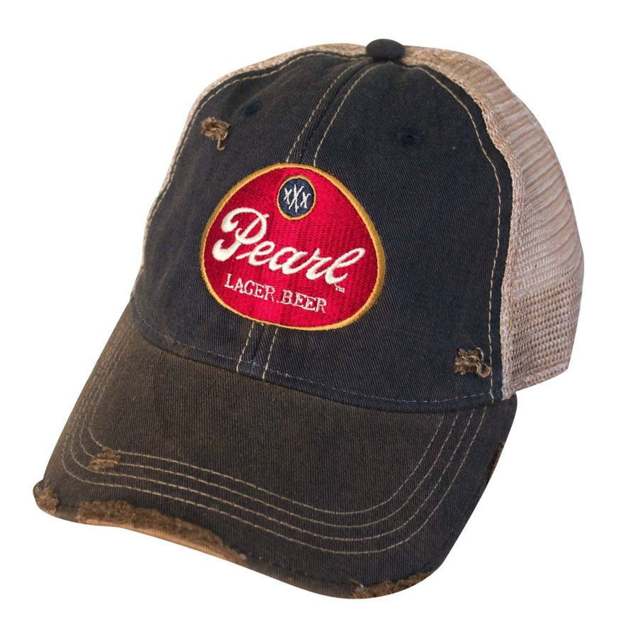 Pearl Lager Beer Vintage Mesh Hat Image 1