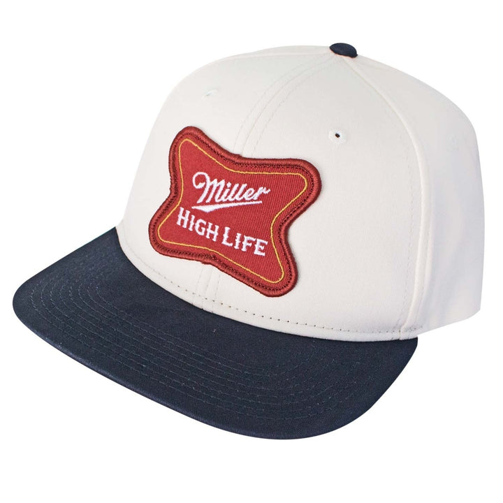 Miller High Life White Snapback Hat Image 1
