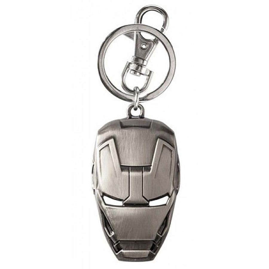 Ironman Mask Pewter Keychain Image 1