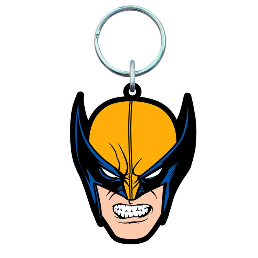 Wolverine X-Men Mask Soft Touch PVC Keychain Image 1
