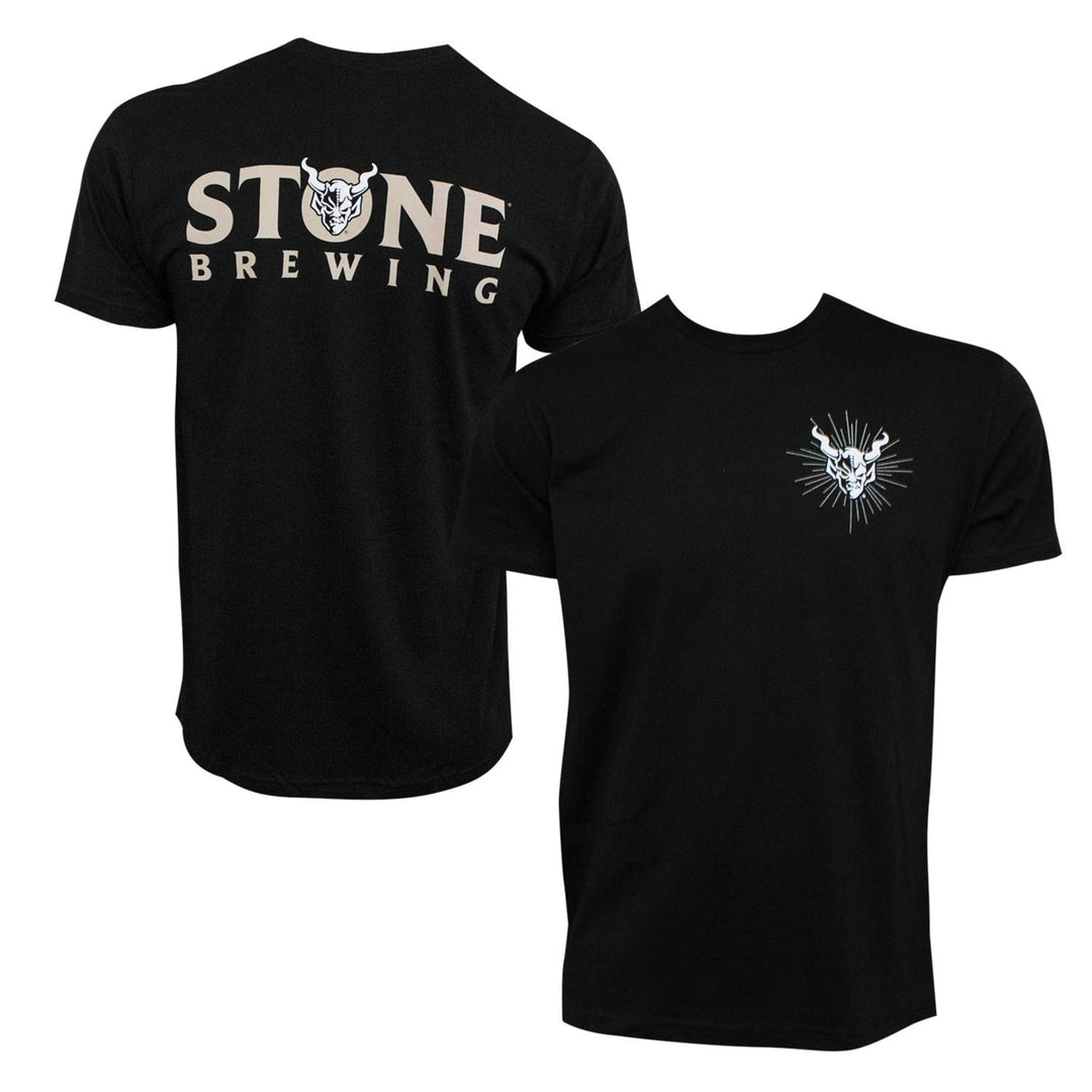 Stone Brewing Gargoyle Logo Black Mens T-Shirt Image 1