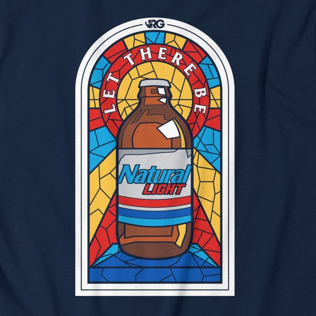 Natural Natty Light Stained Glass Rowdy Gentleman Mens Blue T-Shirt Image 4