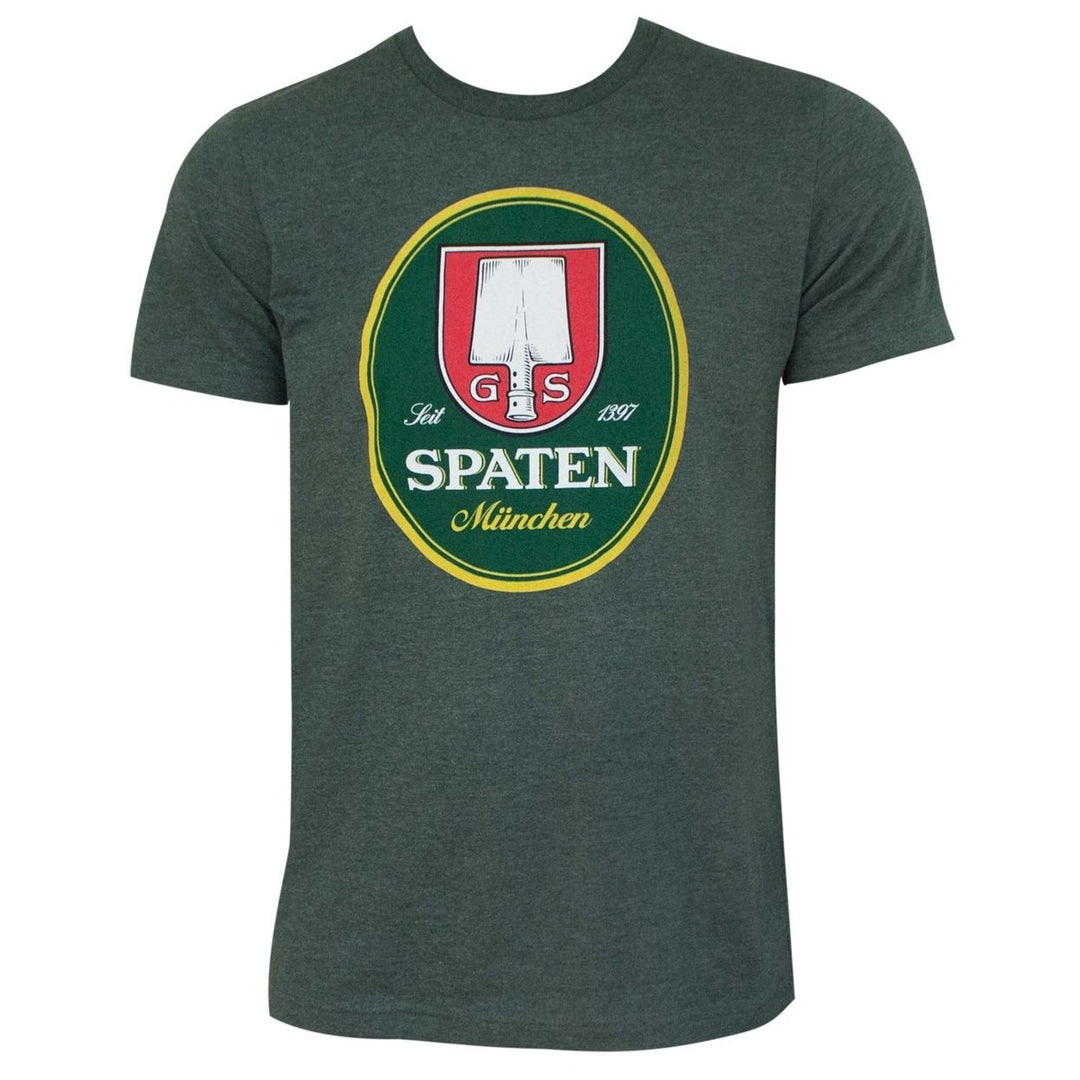 Spaten Logo Forest Green Tee Shirt Image 1