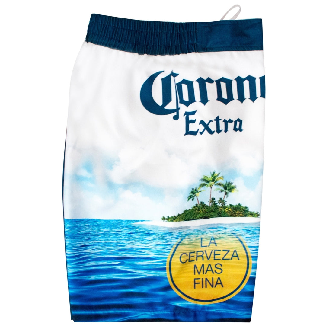Corona Extra Beach Scene Board Shorts Image 3