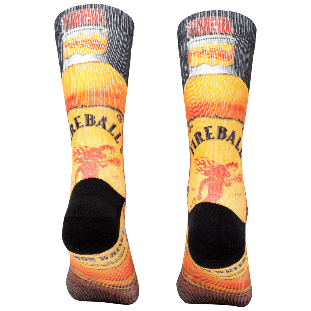 Fireball Whiskey Bottle Print Socks Image 4