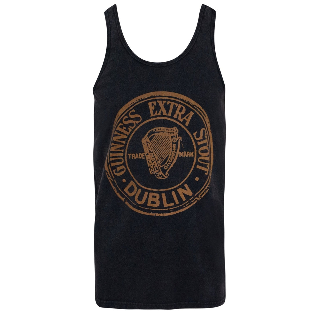 Guinness Extra Stout Washed Black Tank Top Image 1