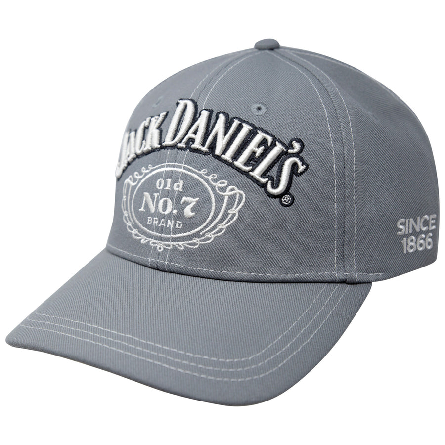 Jack Daniels Contrast Stitching Grey Hat Image 1