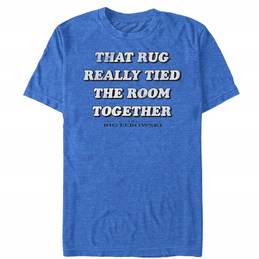 Big Lebowski Rug Tied The Room Together Blue Tee Shirt Image 1