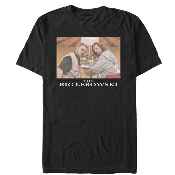 Big Lebowski Bowling Buddies Black Tee Shirt Image 1