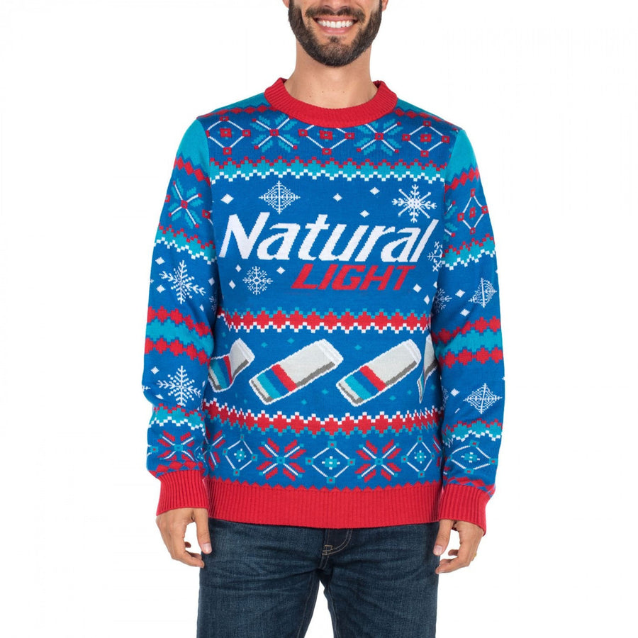 Natural Light Beer Ugly Christmas Sweater Image 1