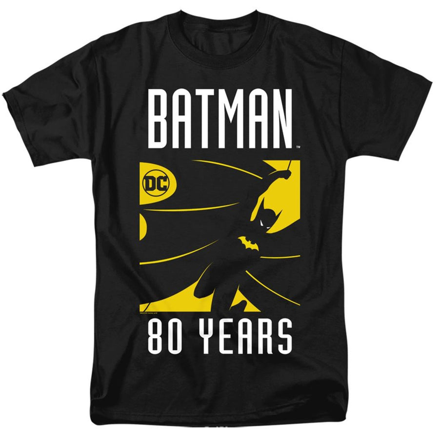 Batman 80th Silhouette Mens T-Shirt Image 1