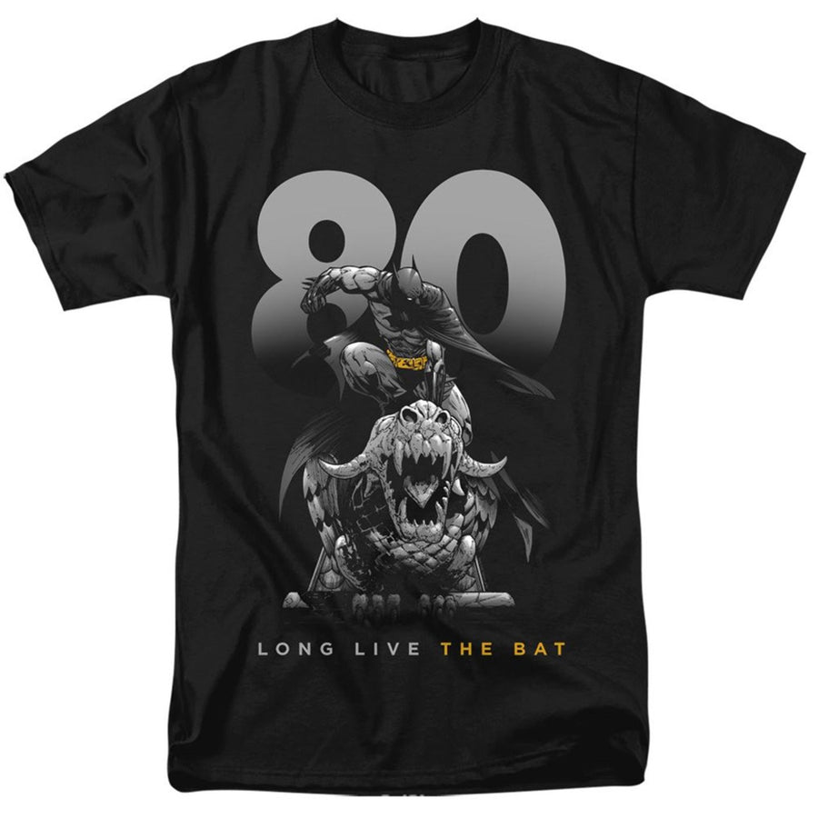 Batman 80th Long Live the Bat Mens T-Shirt Image 1