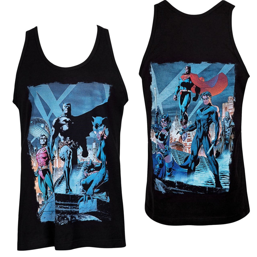 Batman Hush Comic Rooftop Meeting Image Tank Top Image 1