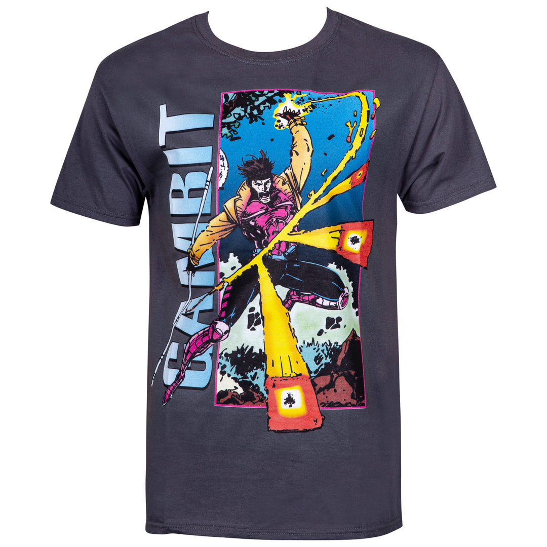 Gambit Card Trick Mens X-Men T-Shirt Image 1