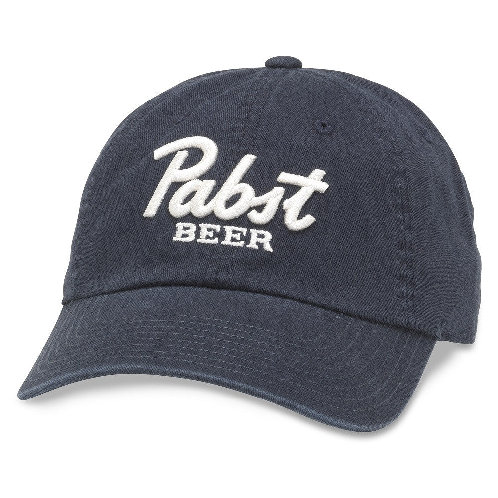 Pabst Beer Navy-Blue Strapback Hat Image 1