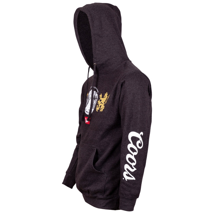 Coors Beer Banquet Waterfalls Dark Grey Hoodie Image 4