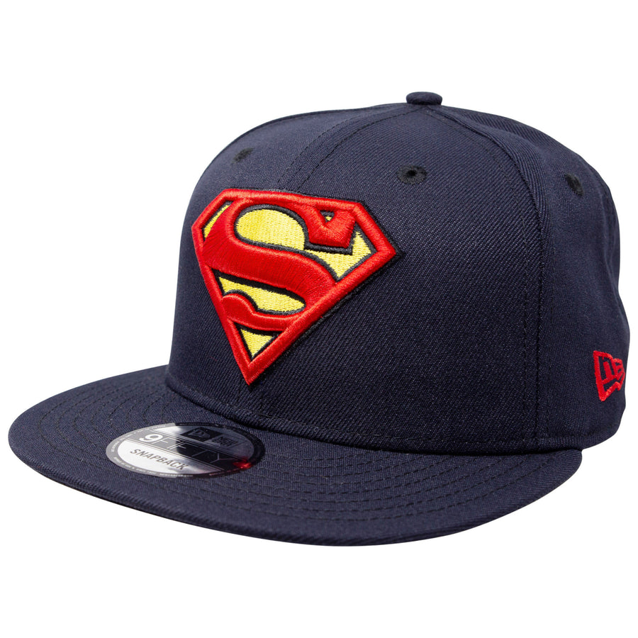 Superman Classic Symbol on Navy  Era 9Fifty Adjustable Hat Image 1
