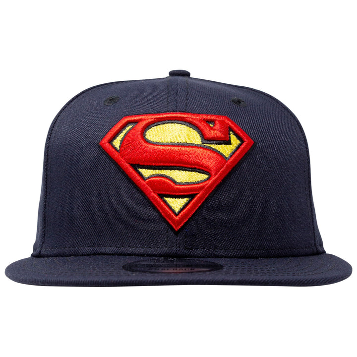 Superman Classic Symbol on Navy  Era 9Fifty Adjustable Hat Image 2