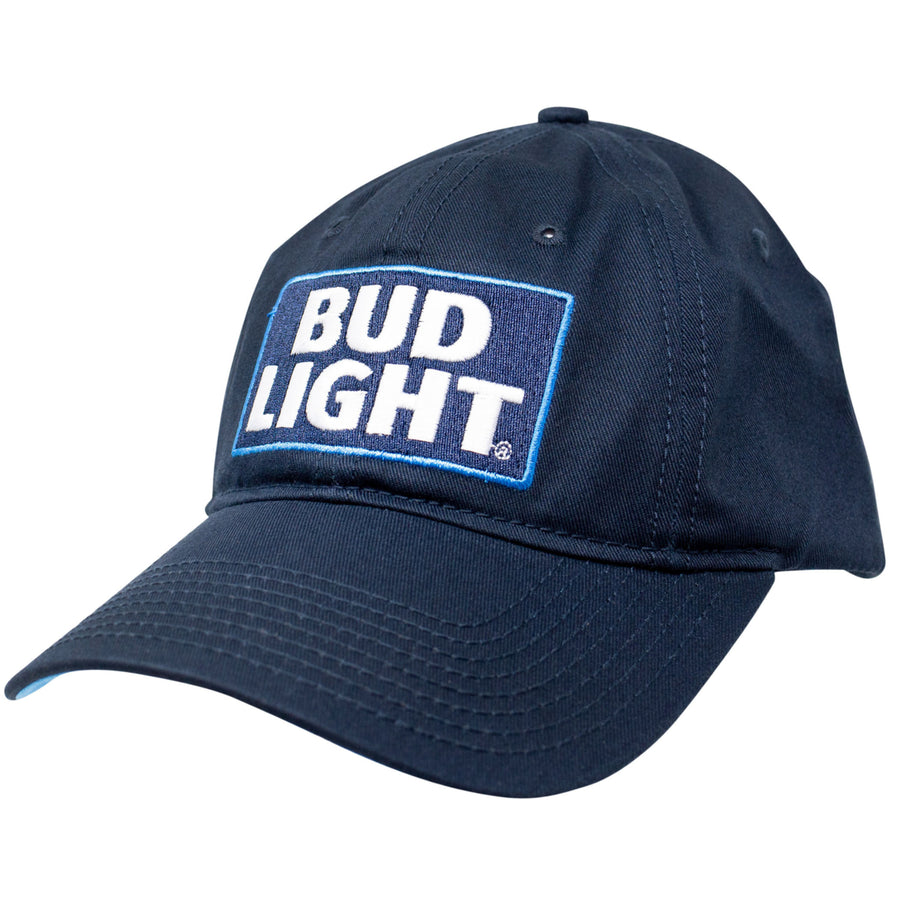Bud Light Beer Logo Blue Adjustable Hat Image 1
