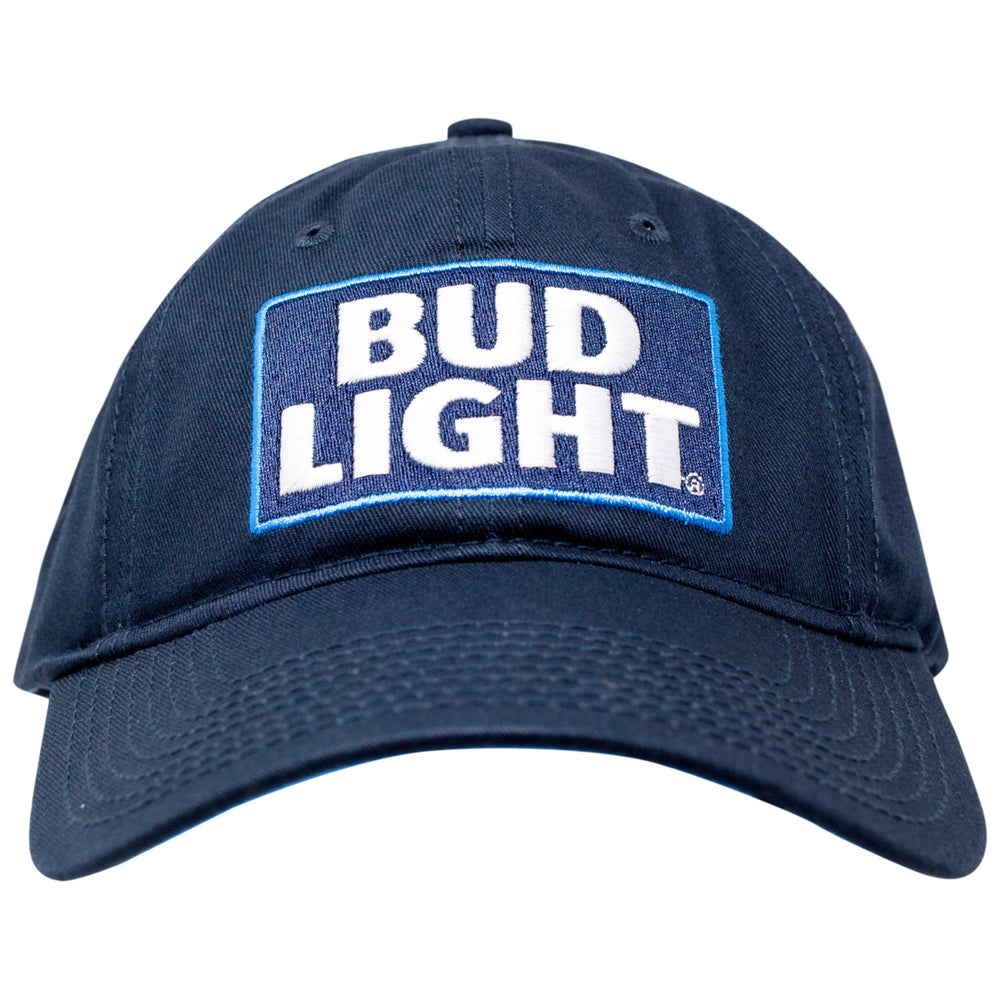 Bud Light Beer Logo Blue Adjustable Hat Image 2