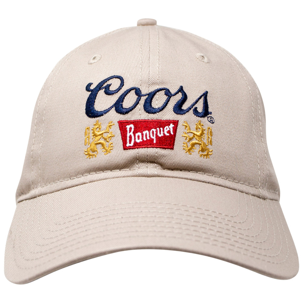 Coors Banquet Beer Logo Adjustable Khaki Hat Image 2
