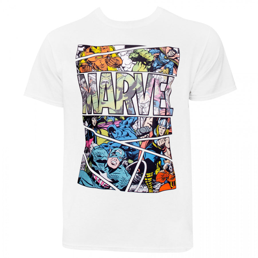 Marvel Comic Panel T-Shirt Image 1