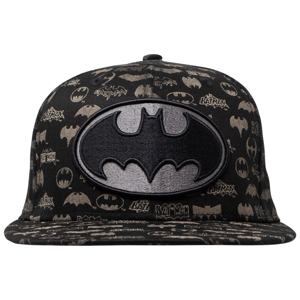 Batman  Era Laser Etched All Over Logos 59Fifty Hat Image 2