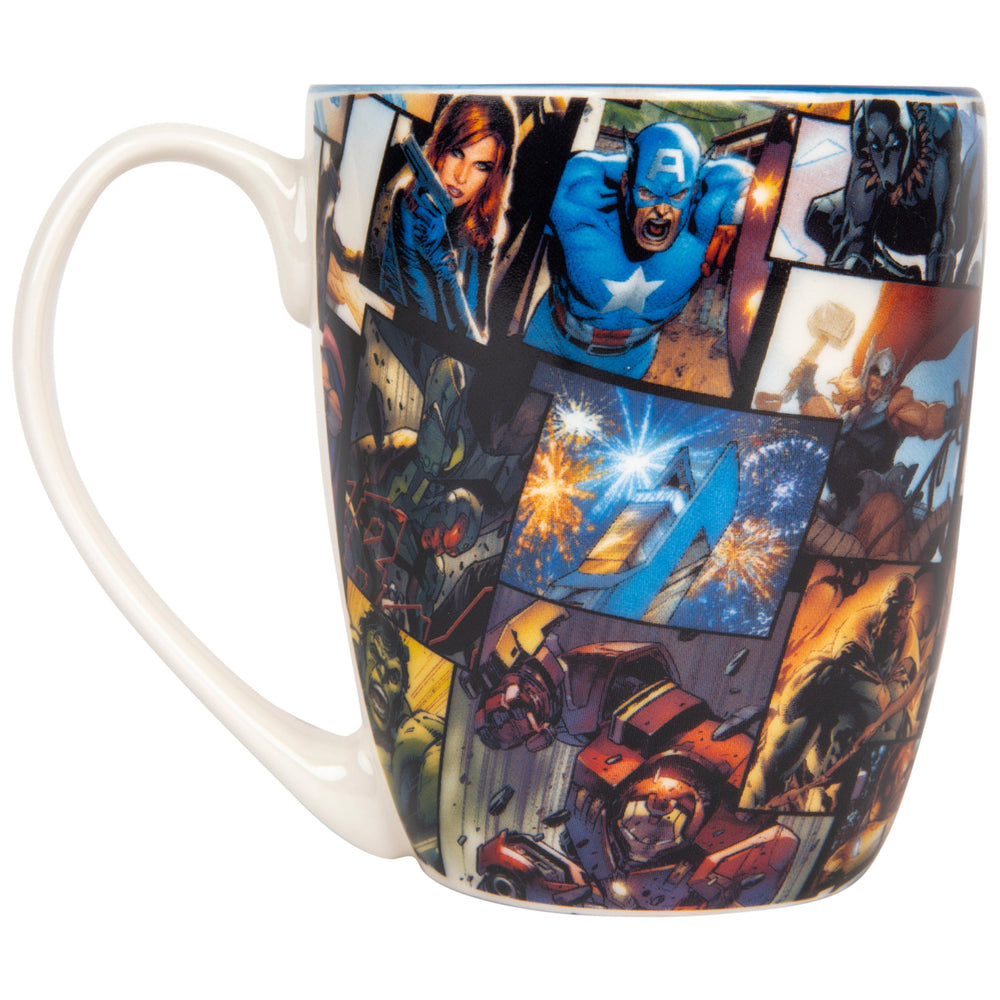 Captain America Cartoon Face Mug Image 2