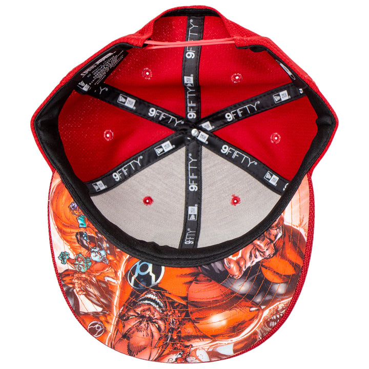 Red Lantern Symbol Armor Era 9Fifty Adjustable Hat Image 4