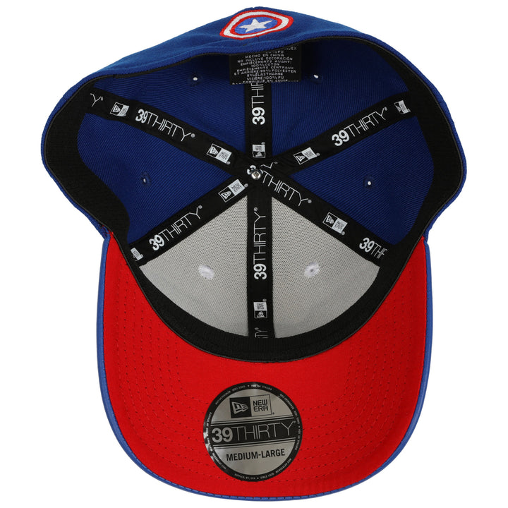 All Captain America Armor 39Thirty Flex Fitted Era Hat Image 4