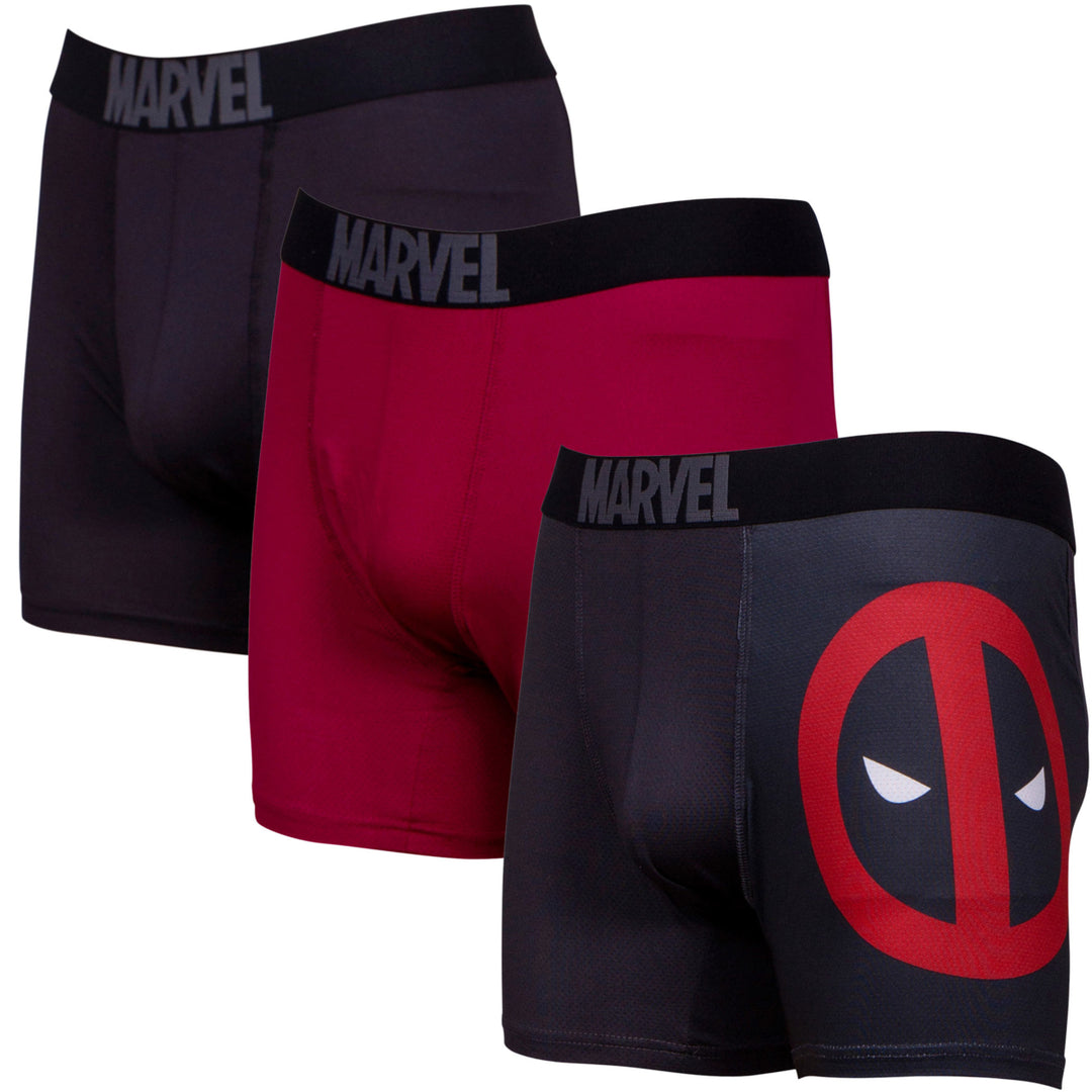 Deadpool Performance Mesh Boxer Briefs 3-Pair Pack Image 1