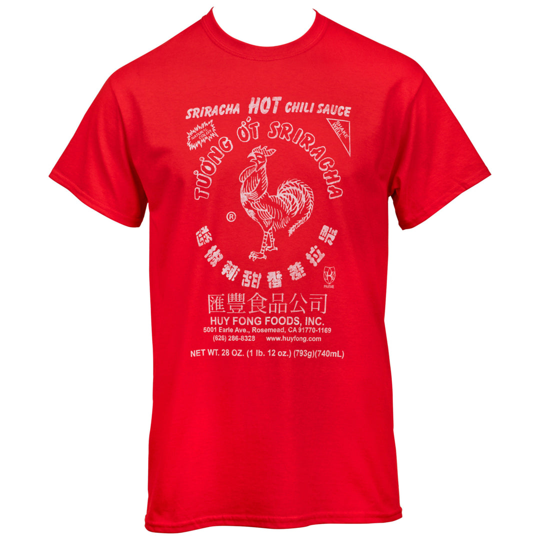 Sriracha Hot Sauce Mens Red T-Shirt Image 1